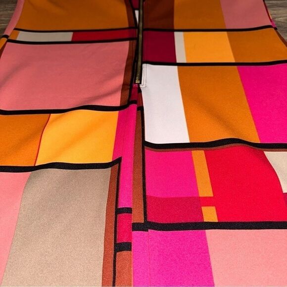 Worthington Stretch Color Block Dress sz S - Picture 6 of 11